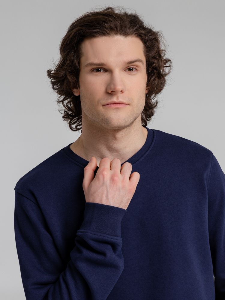 Свитшот унисекс BNC Inspire (Organic), темно-синий-4