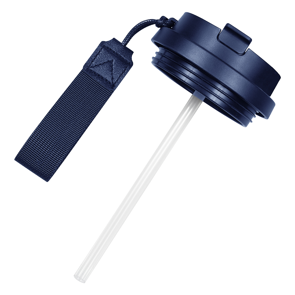 Термокружка Cosmostar, Темно-синий / серебро-6