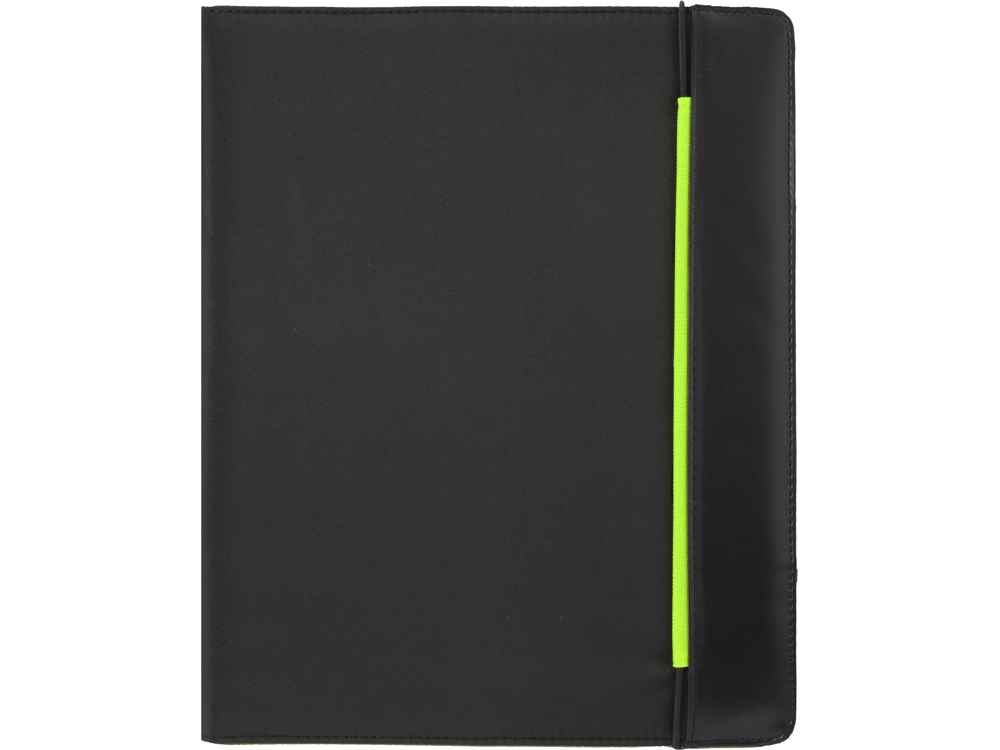 Папка для документов Делос, черный/зеленое яблоко-2