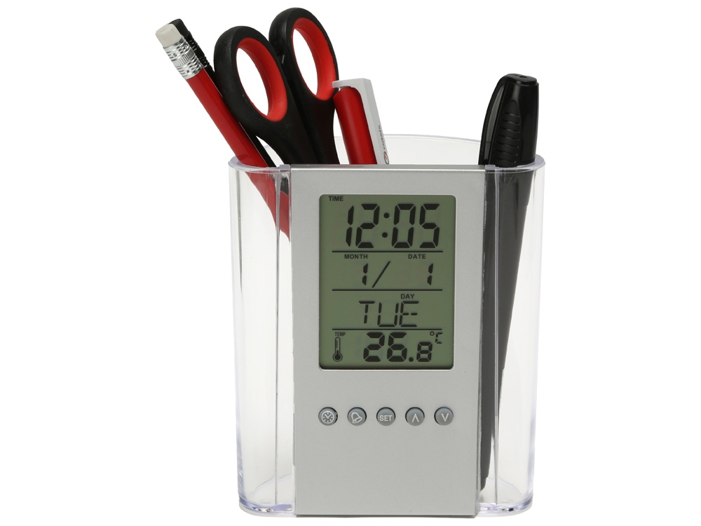 Подставка Минута, прозрачный/серебристый-3