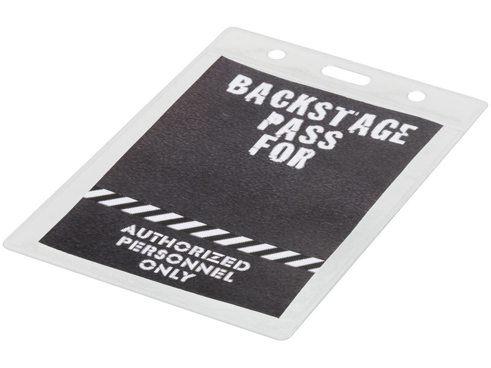 Держатель для бейджа Lorenzo, прозрачный-2