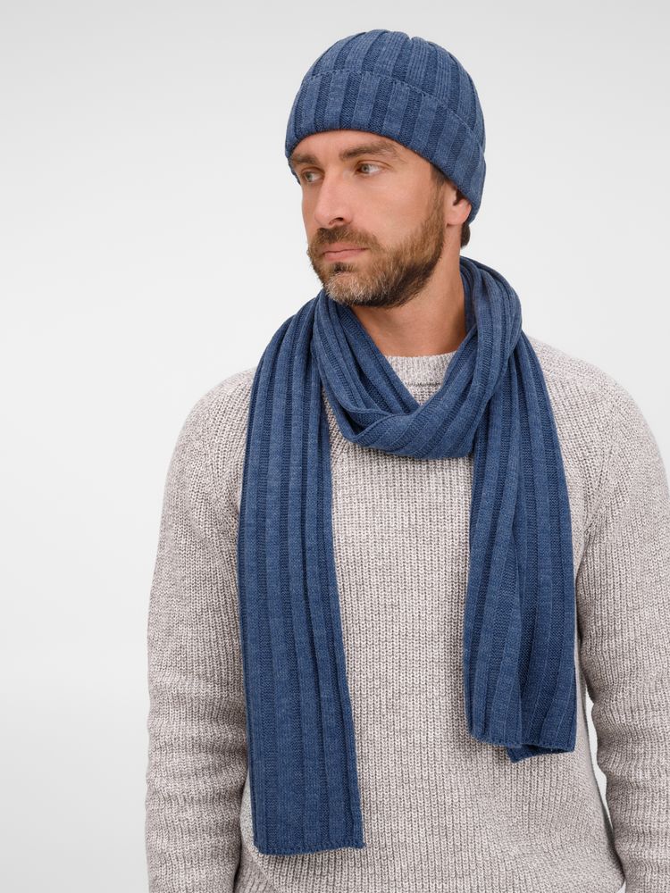 Шапка Metelitsa, синий меланж (джинс)-7