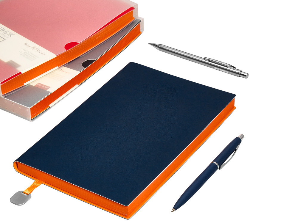 Ежедневник А5 недатированный Mercury, темно-синий-7