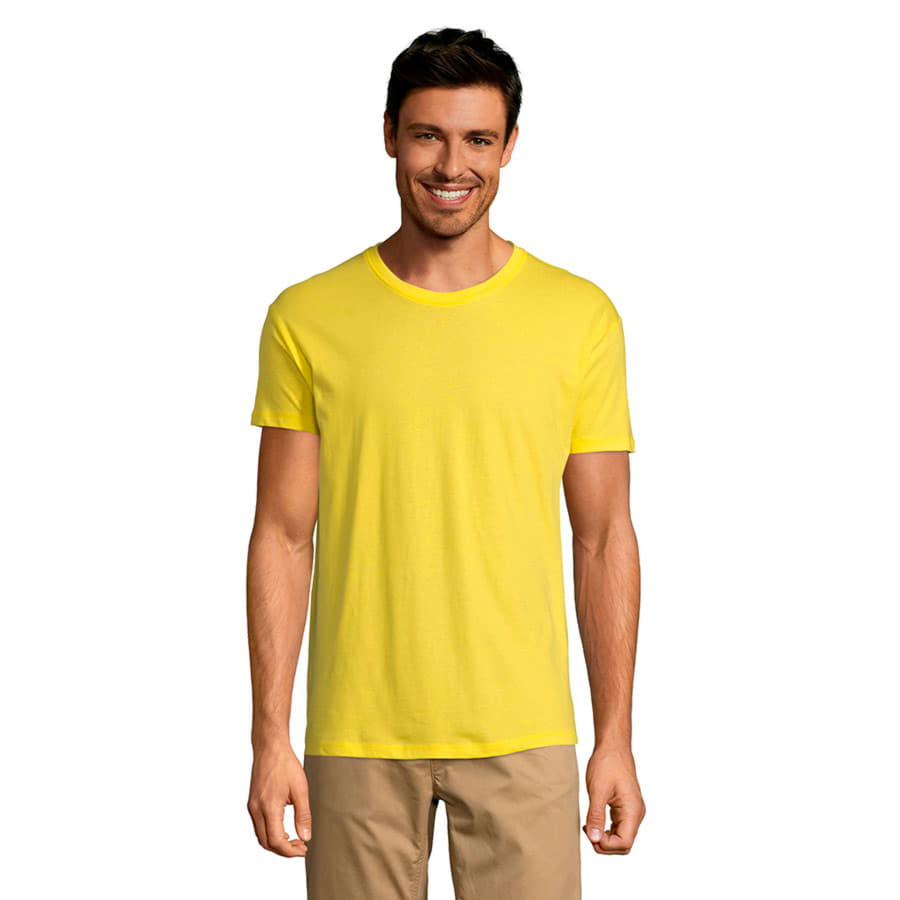 Футболка унисекс REGENT 150, лимонный-1