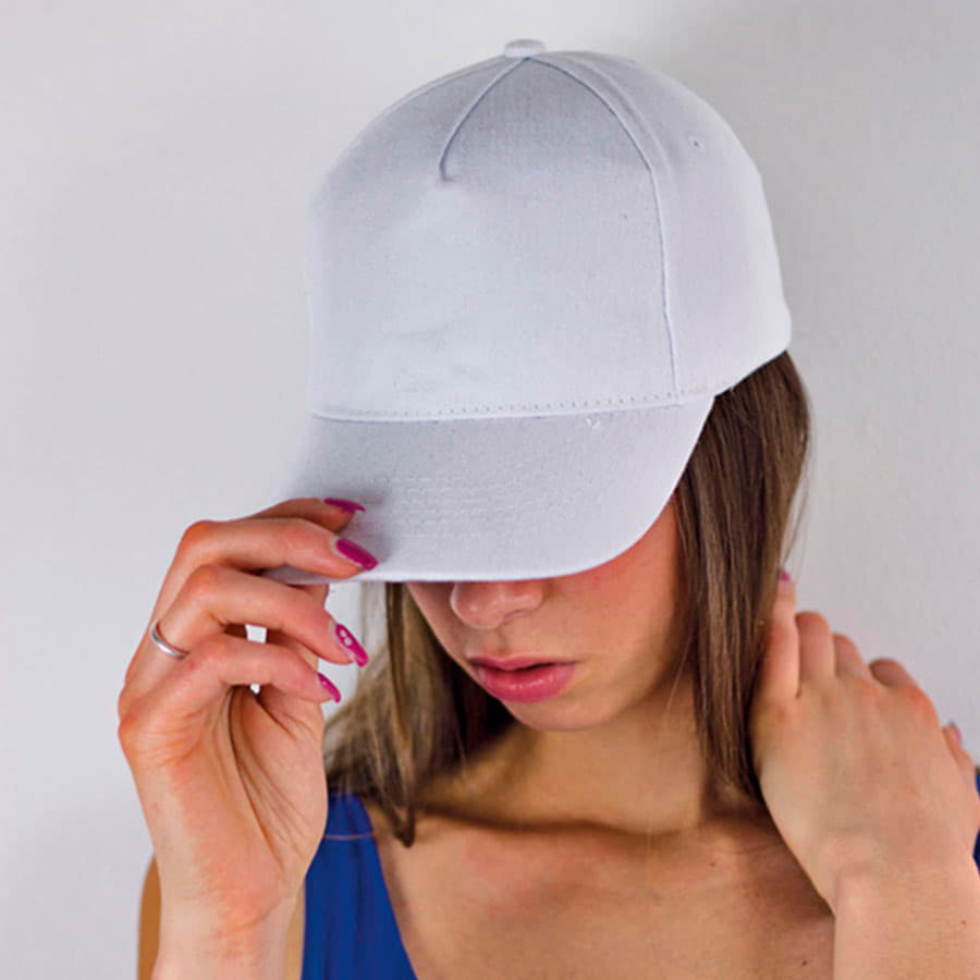 Бейсболка START FIVE, 5 клиньев, застежка на липучке, белый-1