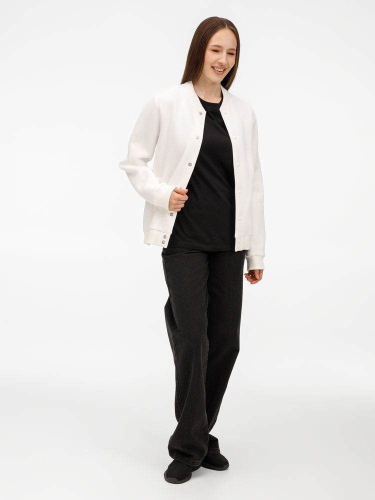 Бомбер унисекс AtmosWear, молочно-белый-5