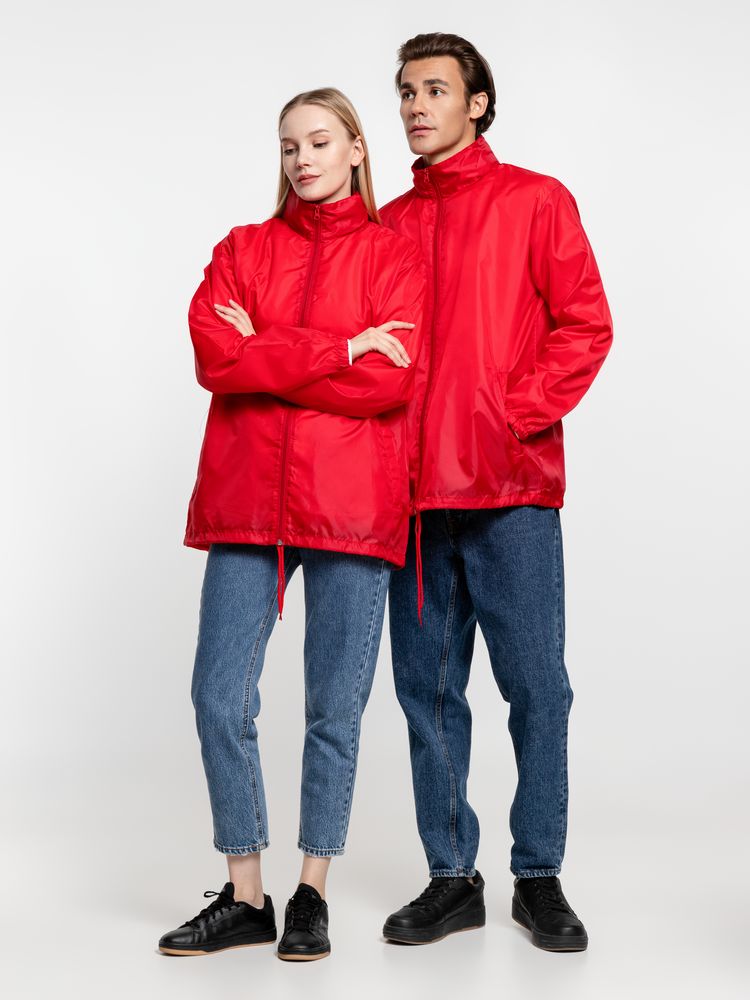 Ветровка унисекс Shift, красная-6