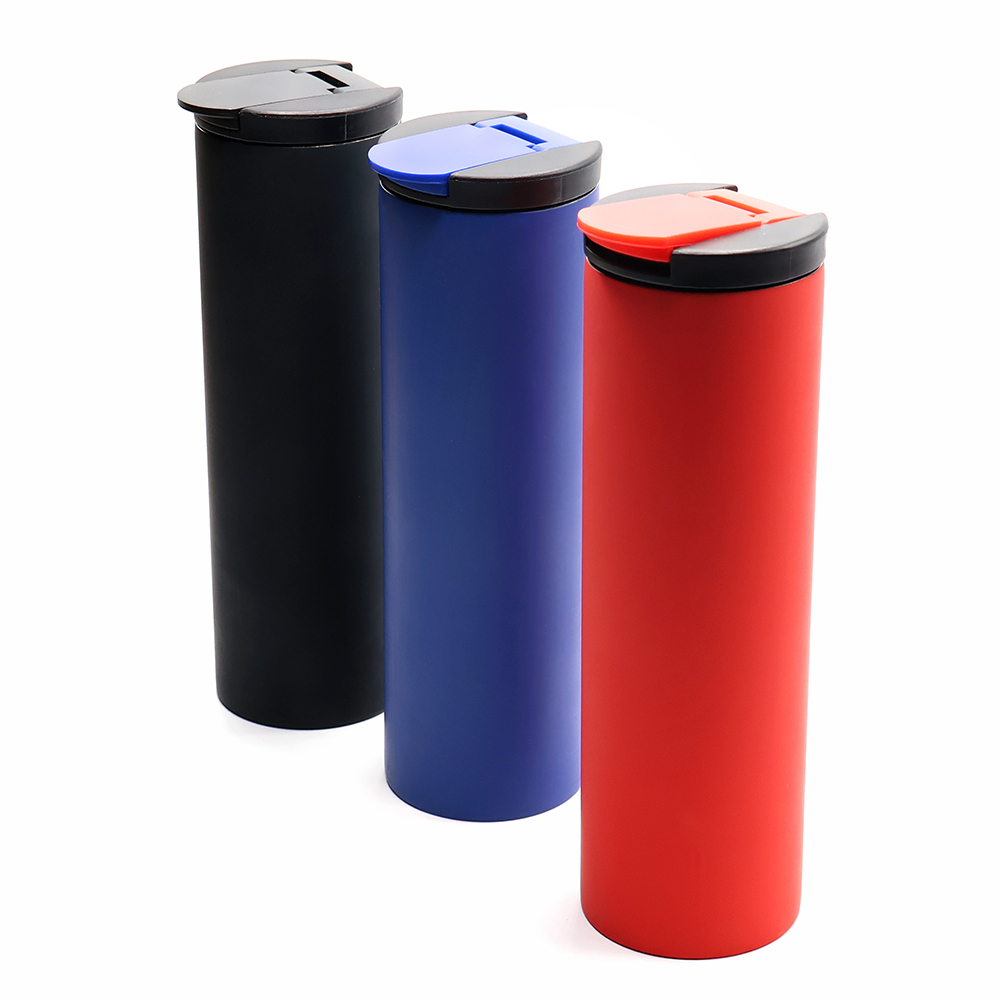 Термокружка с двойной металлической стенкой Rolly, Черный-2