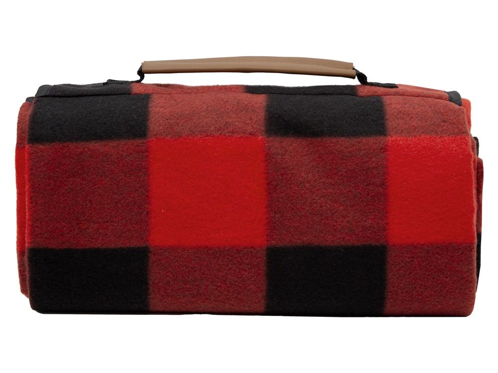 Плед для пикника Recreation, красный/черный-4