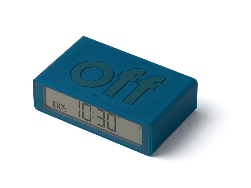 Часы настольные Flip Mini, темно-бирюзовый-1