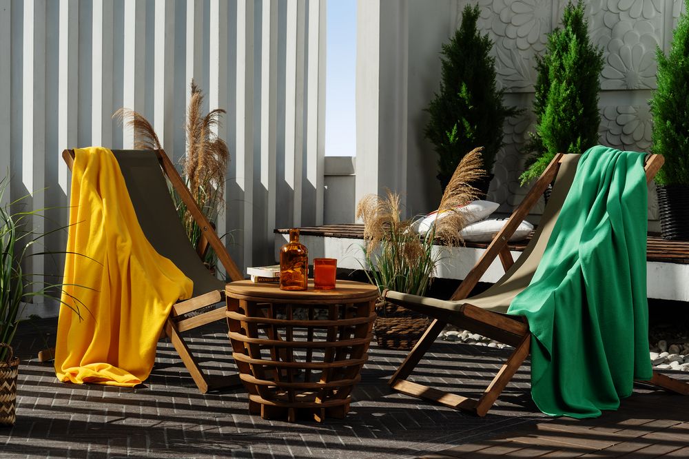 Флисовый плед Warm&Peace, зеленый-3