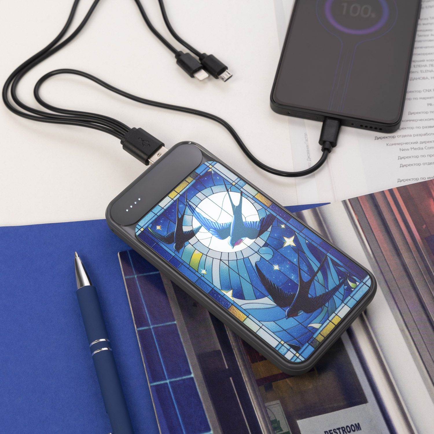 Внешний аккумулятор Старлайт Плюс НЕО (Starlight Plus NEO) 10000 mAh, серый-8