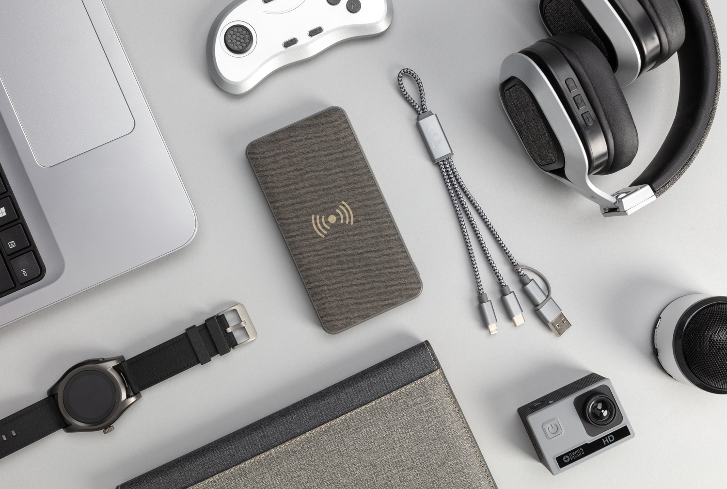 Внешний аккумулятор с беспроводной зарядкой Tela на 8000 мАч, 5W-4