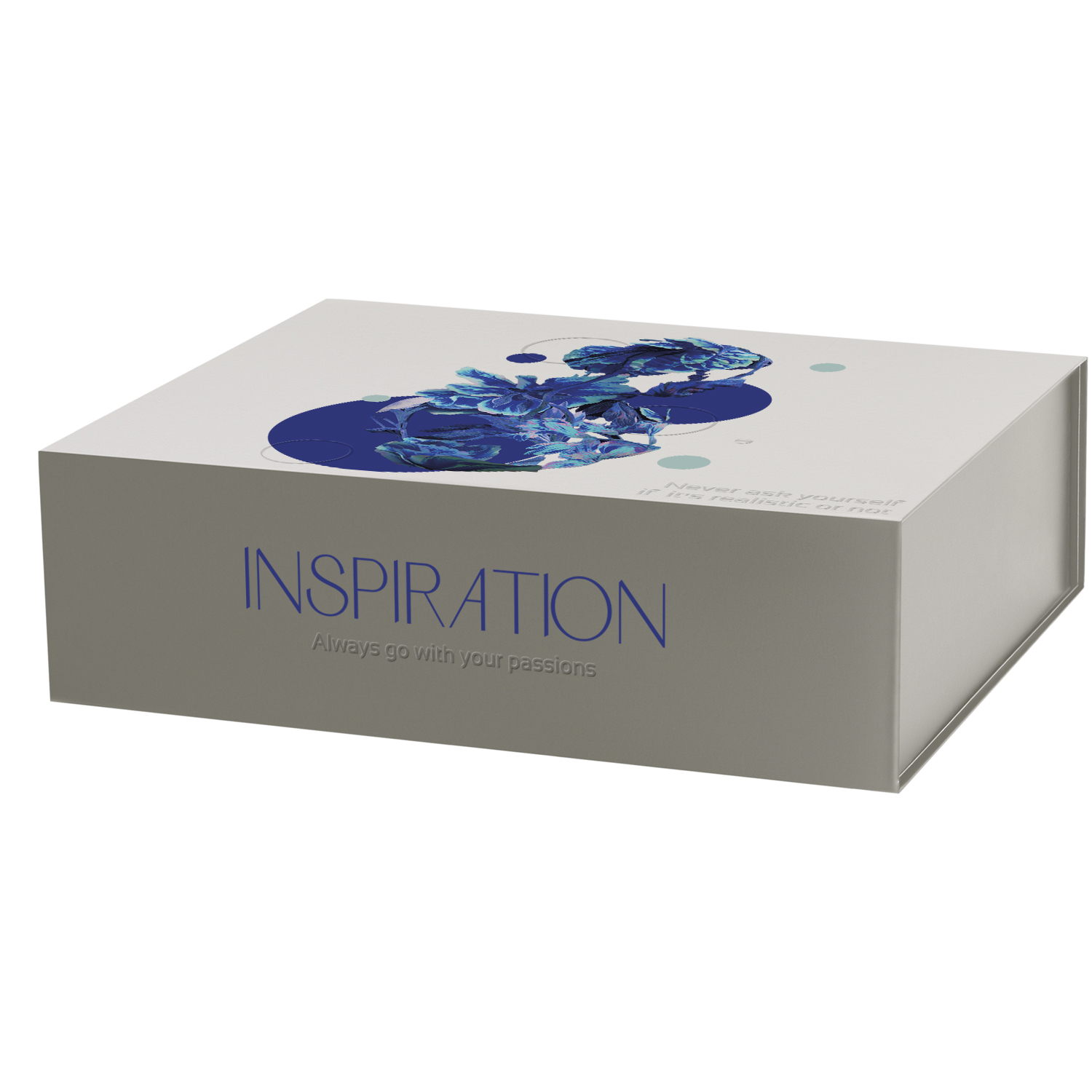 Подарочная коробка-трансформер большая, серая-6