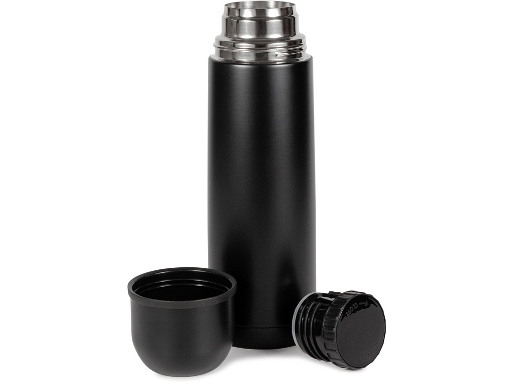 Термос Relaxika 101 (0,75 литра), черный (без лого)-5