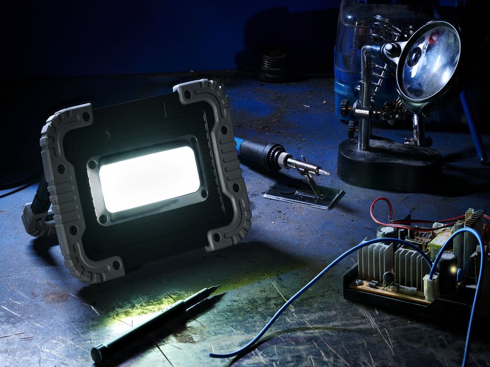 Фонарь аккумуляторный Grimsel, ver.2, серый-6