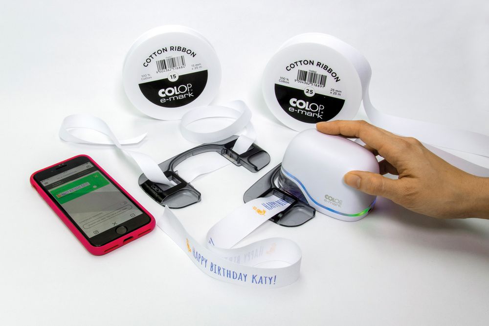 Лента Colop E-mark 15, белая-2