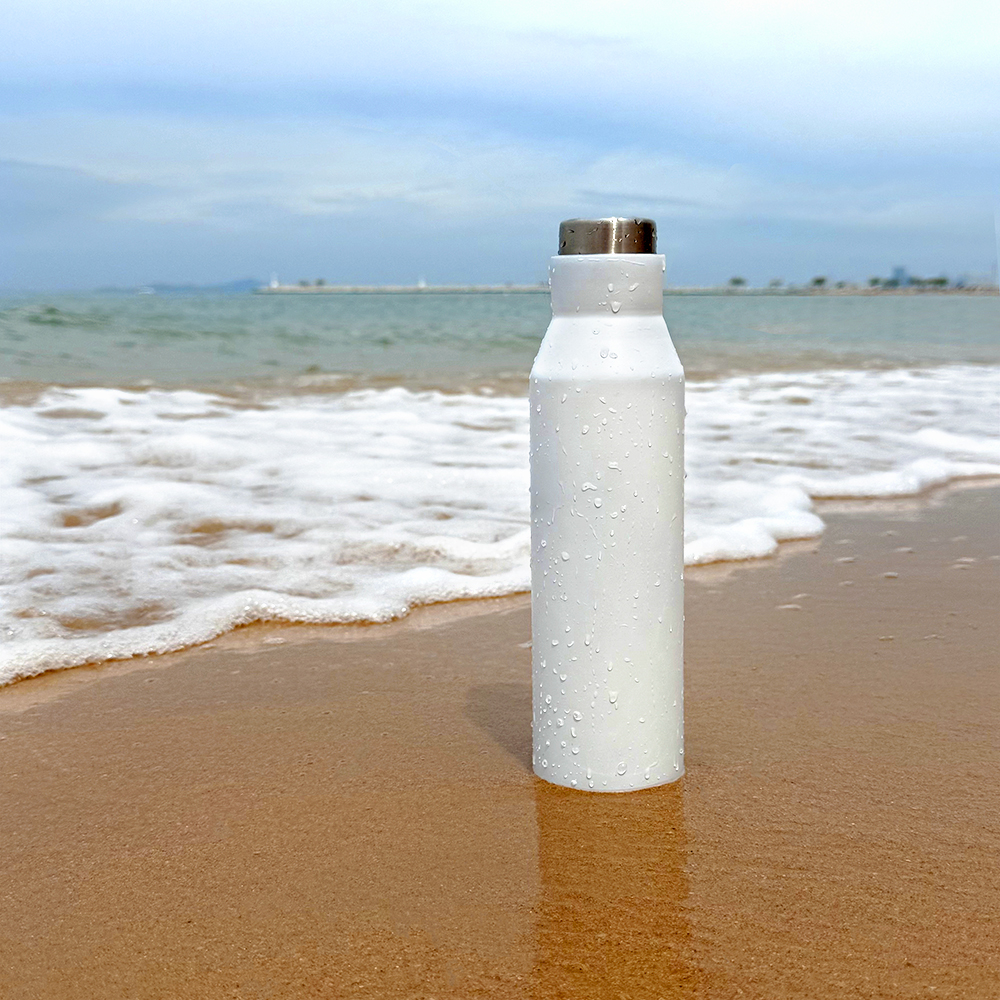 Термобутылка герметичная вакуумная Siluet, Белый-3