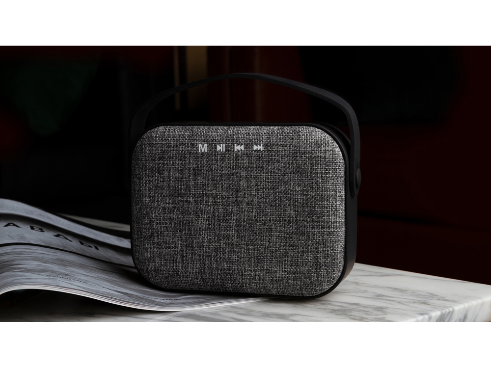 Портативная колонка Rombica Mysound Mia с логотипом, серый-10