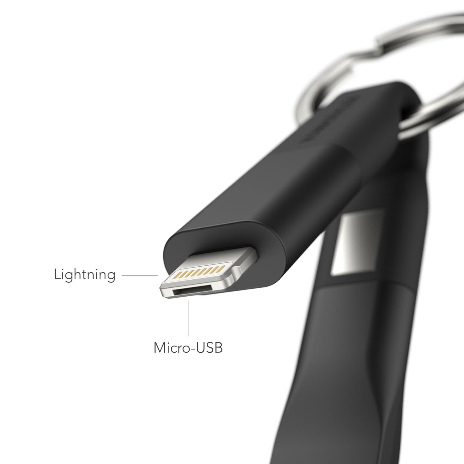 Кабель-брелок High Six Lite 6 в 1, черный-2