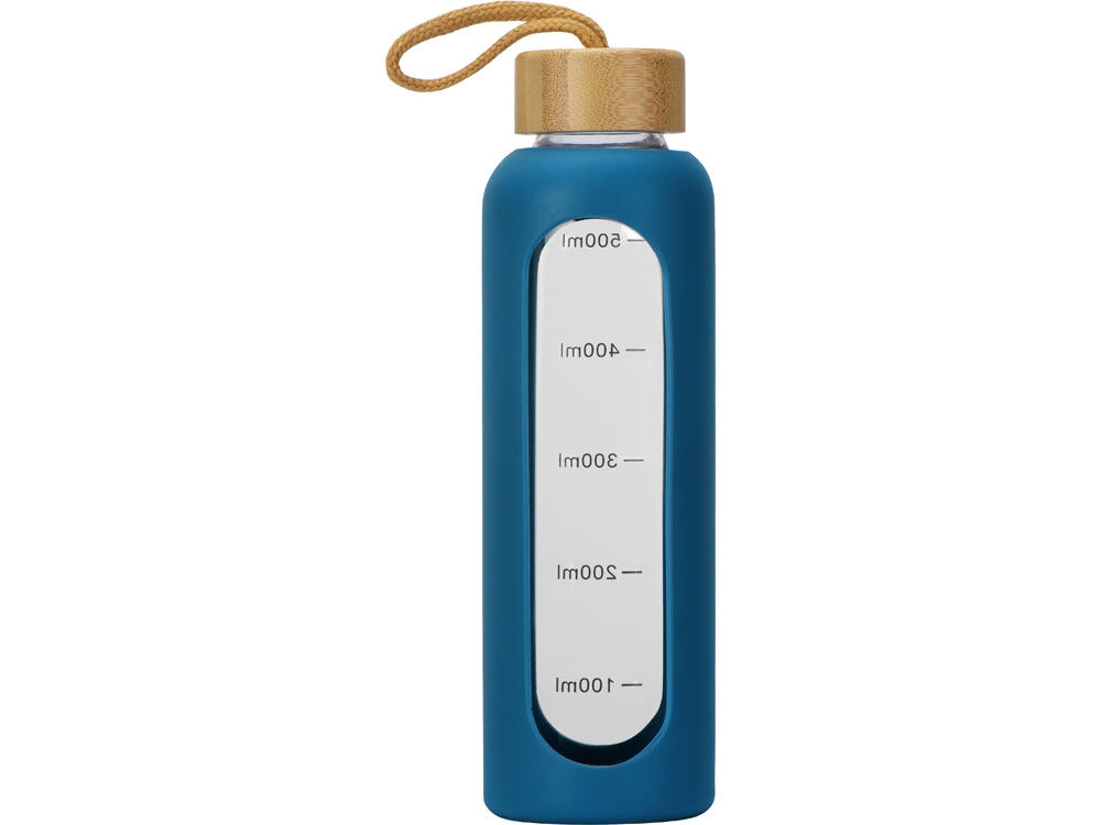 Бутылка из боросиликатного стекла Hangy, 550 мл, индиго-3