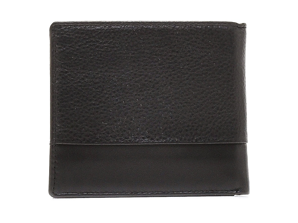 Портмоне BUGATTI Atlanta, чёрное, натуральная воловья кожа, 10,5х1х9 см-7