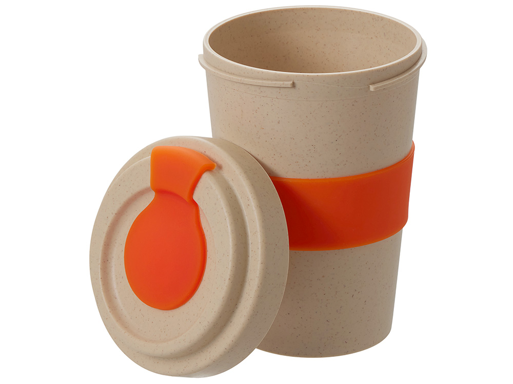 Стакан из пшеничного волокна Flava, оранжевый 021C-2