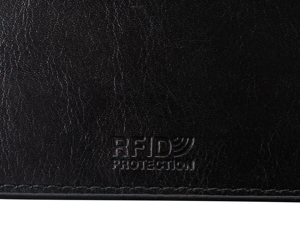 Картхолдер для 6 пластиковых карт с RFID-защитой Fabrizio, черный-6