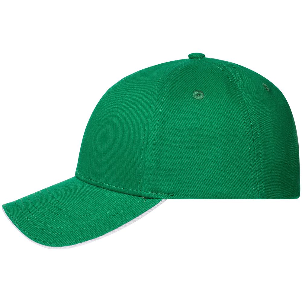 Бейсболка Spiker, зеленая с белым-2
