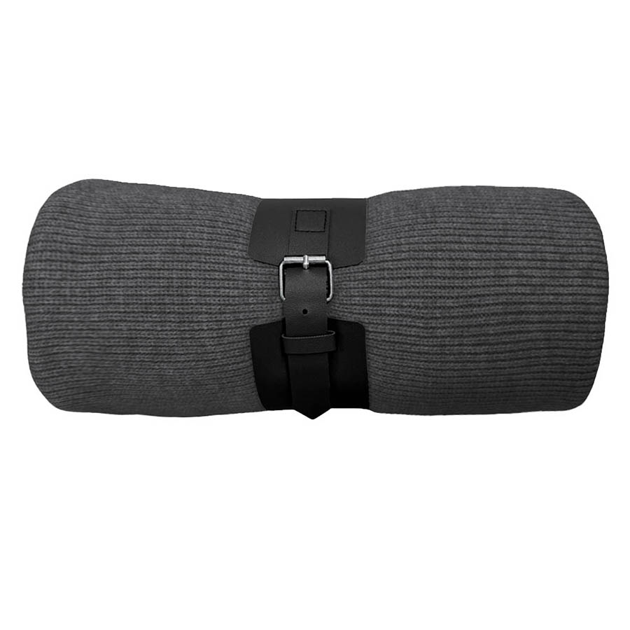 Плед  "Belt"; серый; 130 х 180 см; 100% акрил, с поясом, серый-1