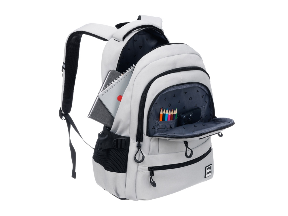 Рюкзак TORBER КЛАСС, молочный, 46 х 32 х 13 см + Мешок для сменной обуви в подарок!-4