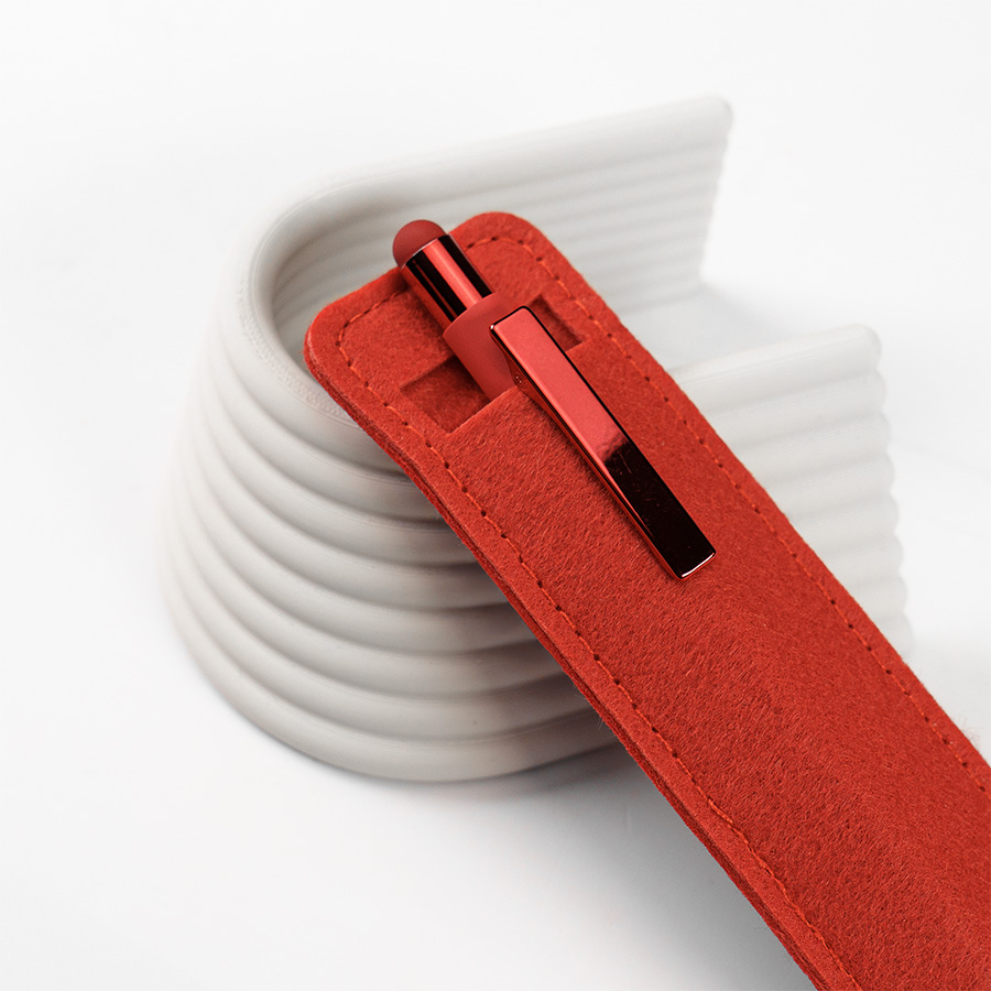 Футляр для одной ручки ELEGY, красный-2