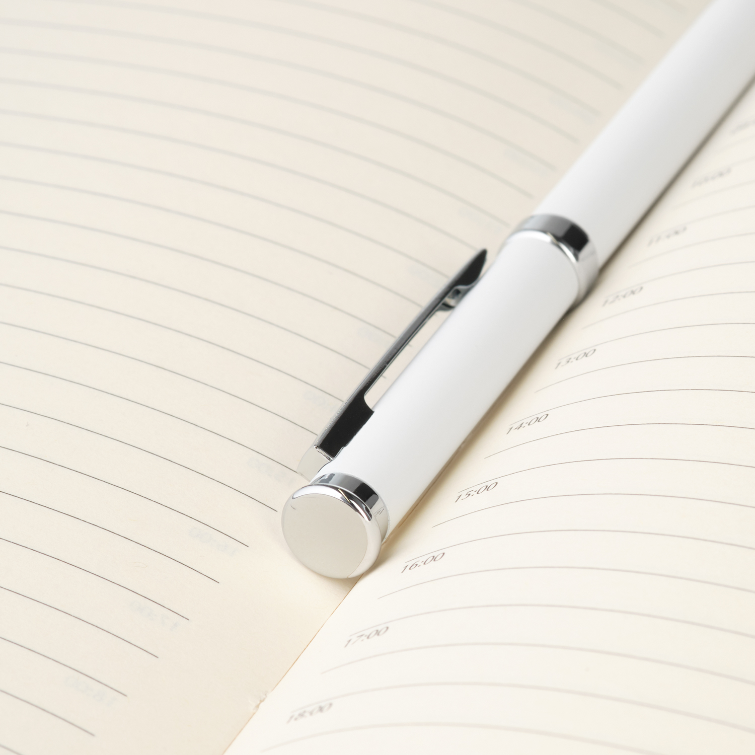 Шариковая ручка Бенуа (Benua), белая-4