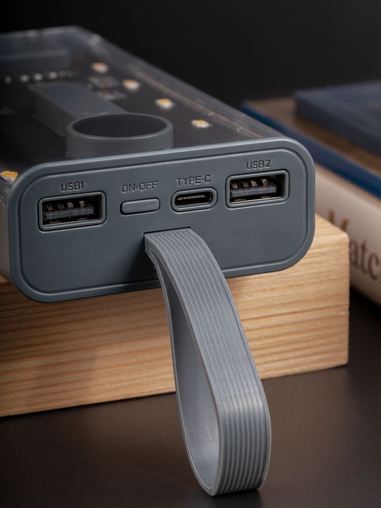 Аккумулятор Trellis Digital 10000 мАч, темно-серый-5