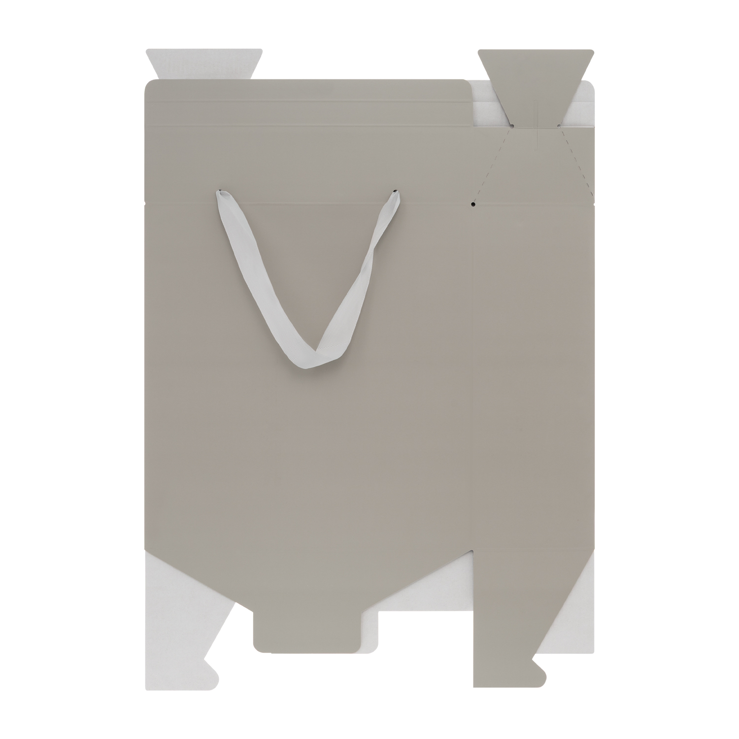 Подарочная коробка-пакет универсальная большая, серая-2