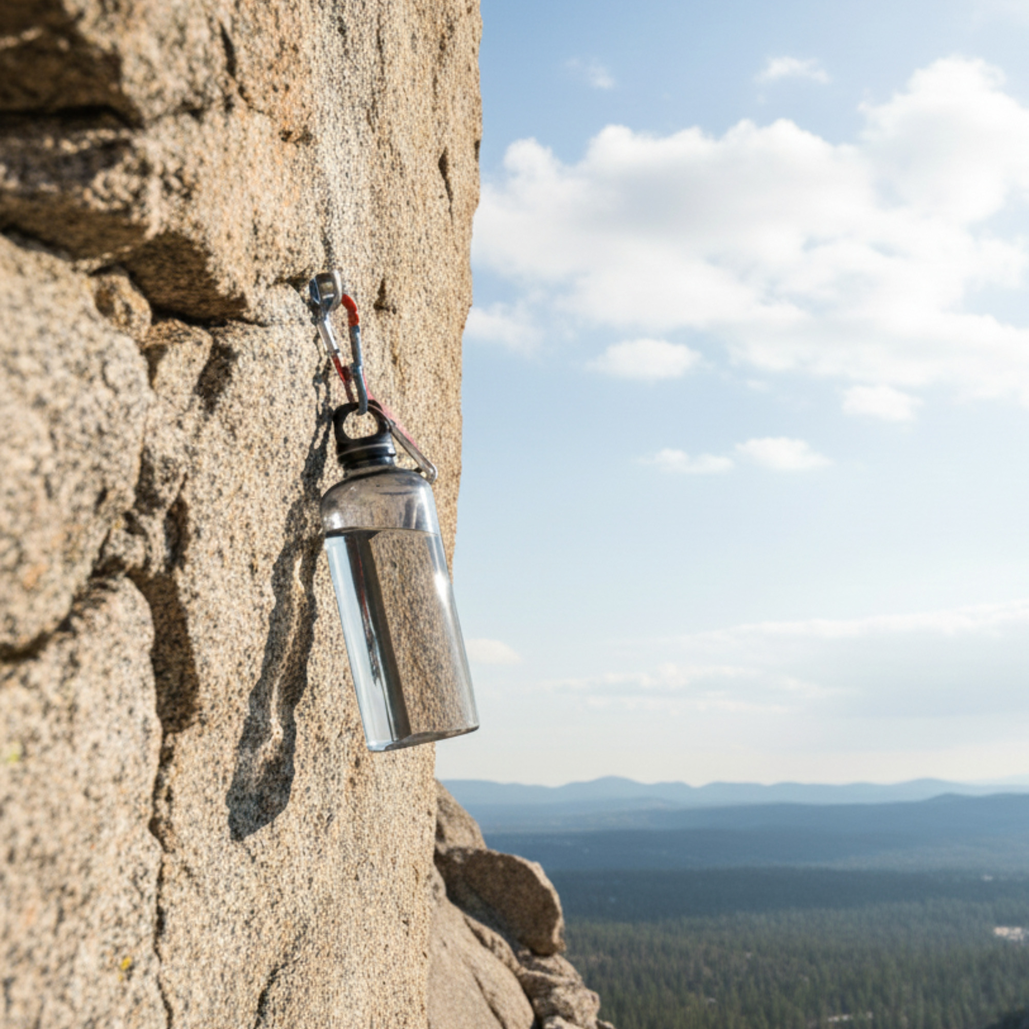Бутылка пластиковая для воды Clipster, Белый-1