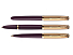 Перьевая ручка Parker 51 DELUXE PLUM GT, перо: F, цвет чернил: black, в подарочной упаковке.
