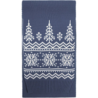 Шарф Elnik, серый с молочно-белым Шарф Elnik, серый с молочно-белым