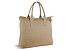 Сумка-шоппер BUGATTI Elsa, песочного цвета, воловья кожа/полиэстер, 46х11х31,5 см