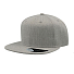 Бейсболка "SNAP BACK", 6 клиньев, серый меланж, 100% п/э,100% х/б, 400 гр/м2, пластиковая застежка, серый меланж