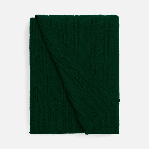 Плед Remitti, темно-зеленый (хвойный)