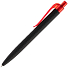 Ручка шариковая Prodir QS01 PRT-T Soft Touch, черная с красным