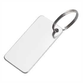 Брелок из переработанного алюминия Convert, Серебро