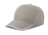 Бейсболка RECY FIVE PIPING, 5 клиньев, застежка-липучка, серый, белый
