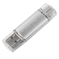 USB flash-карта ASSORTI OTG Type-C (16Гб), серебристый USB flash-карта ASSORTI OTG Type-C (16Гб), серебристый