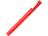 Ручка шариковая пластиковая Quadro Soft, квадратный корпус с покрытием софт-тач, красный