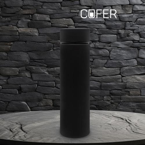 Термос Reactor софт-тач с датчиком температуры (черный)