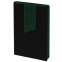 Ежедневник Bookmark, недатированный, черный с зеленым