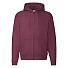 Толстовка PREMIUM HOODED SWEAT JACKET 260, бордовый