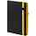 Ежедневник Ton Black, недатированный, черный с желтым